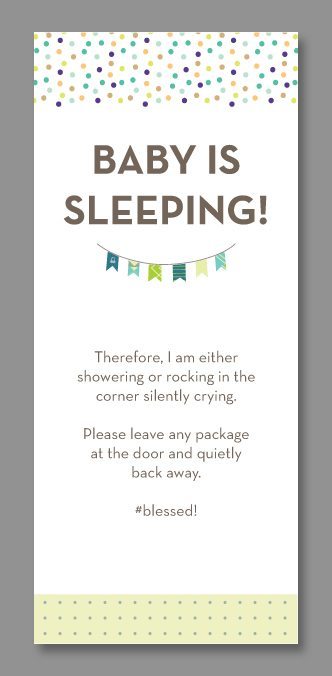 Do-Not-Disturb Baby Door Hangers (free printable)