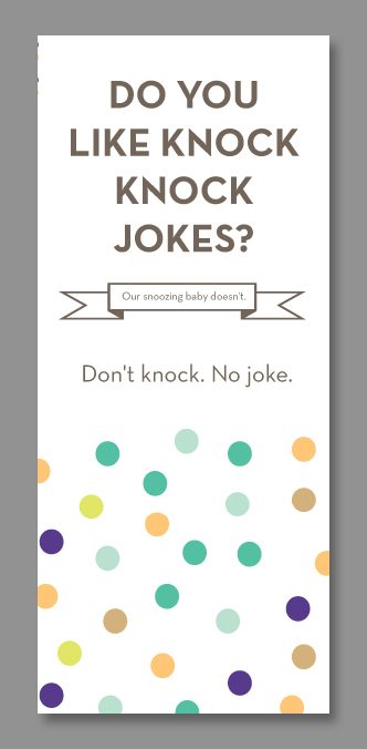 Do-Not-Disturb Baby Door Hangers (free printable)
