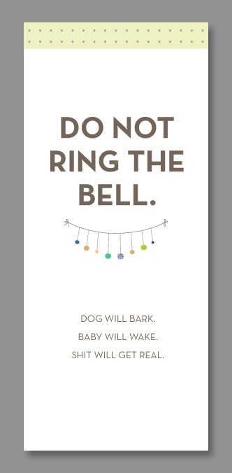 Do-Not-Disturb Baby Door Hangers (free printable)