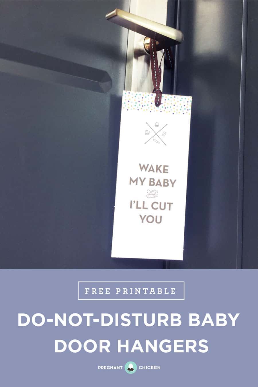 Do-Not-Disturb Baby Door Hangers (free printable)