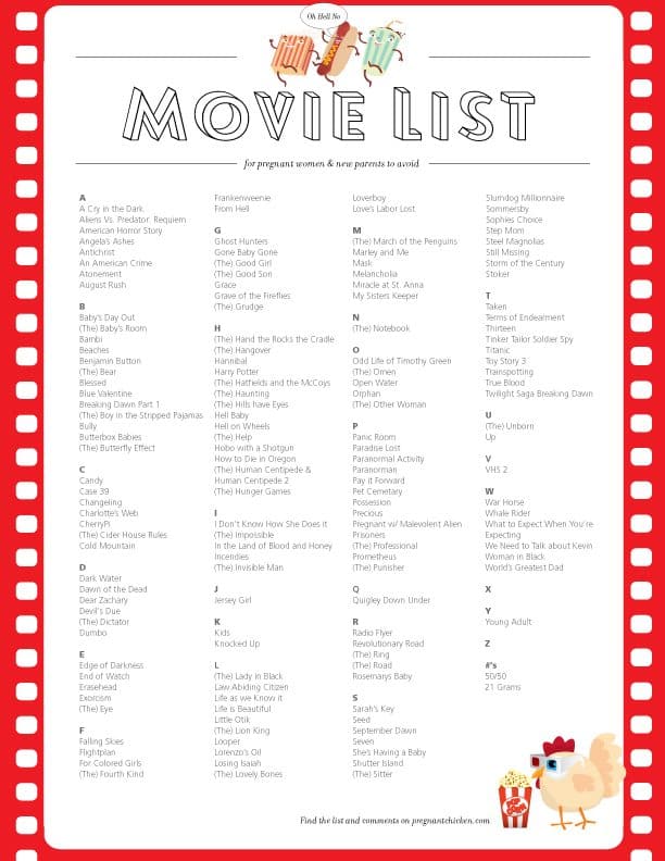 Movies Pregnant Women and New Parents Should Never Watch