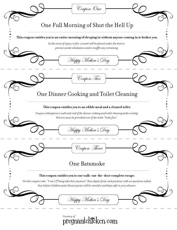 Mother's Day Coupons